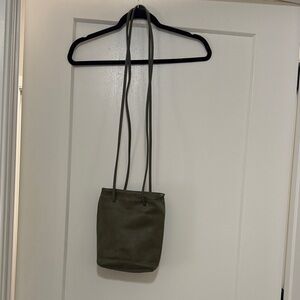 Anthropologie Green Bucket Bag